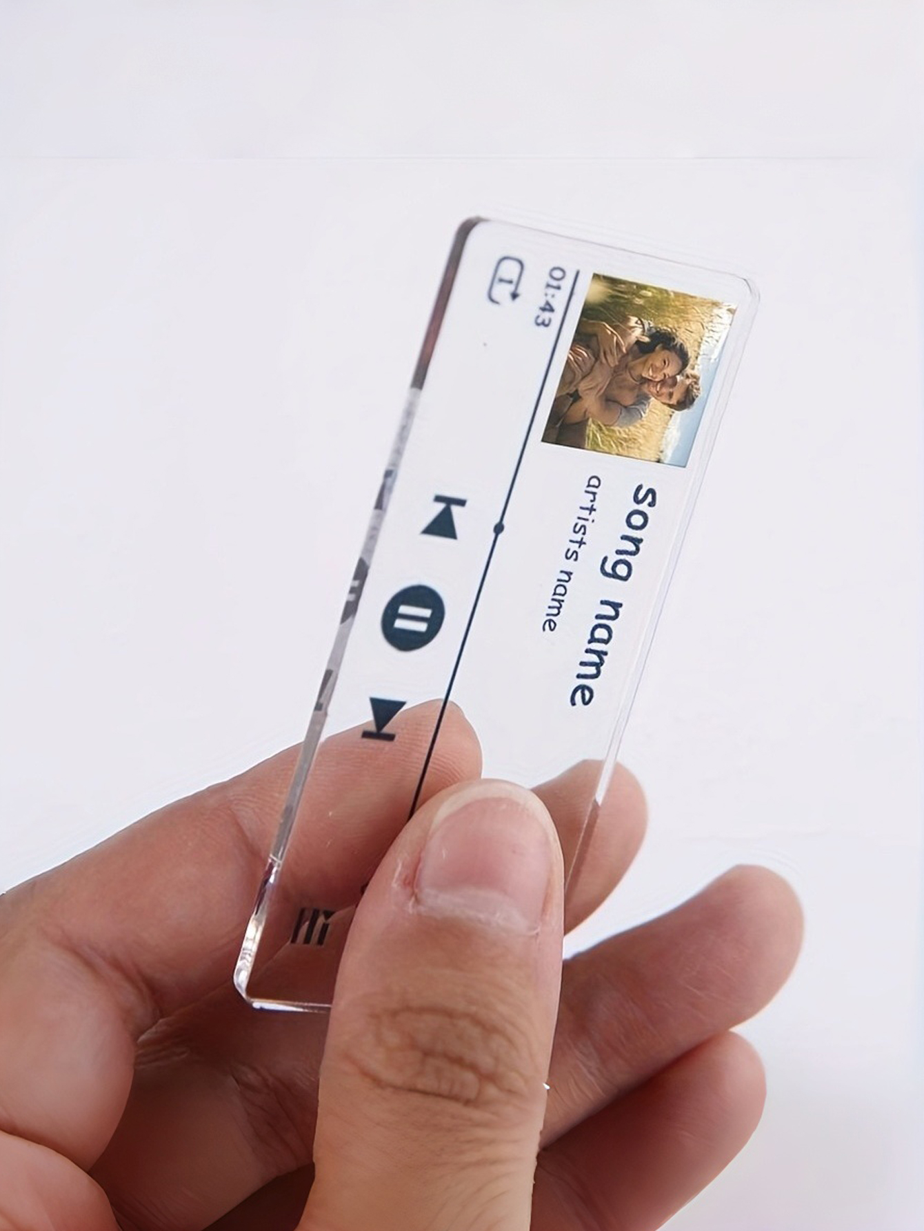 Album Cover Lyrics Car Enthusiast Keychain, Personalized, Ideal Holiday Gift